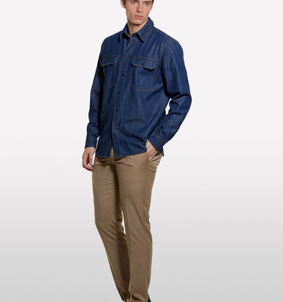 Maßgeschneiderte Hose in Kamelbraun - slim hosen für herren - Camel | Sisley image number 1